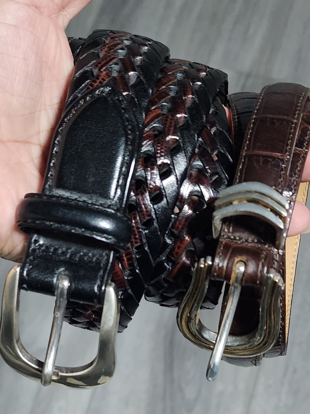 Vintage Brighton Womens Belt Duo Size XL 36"
